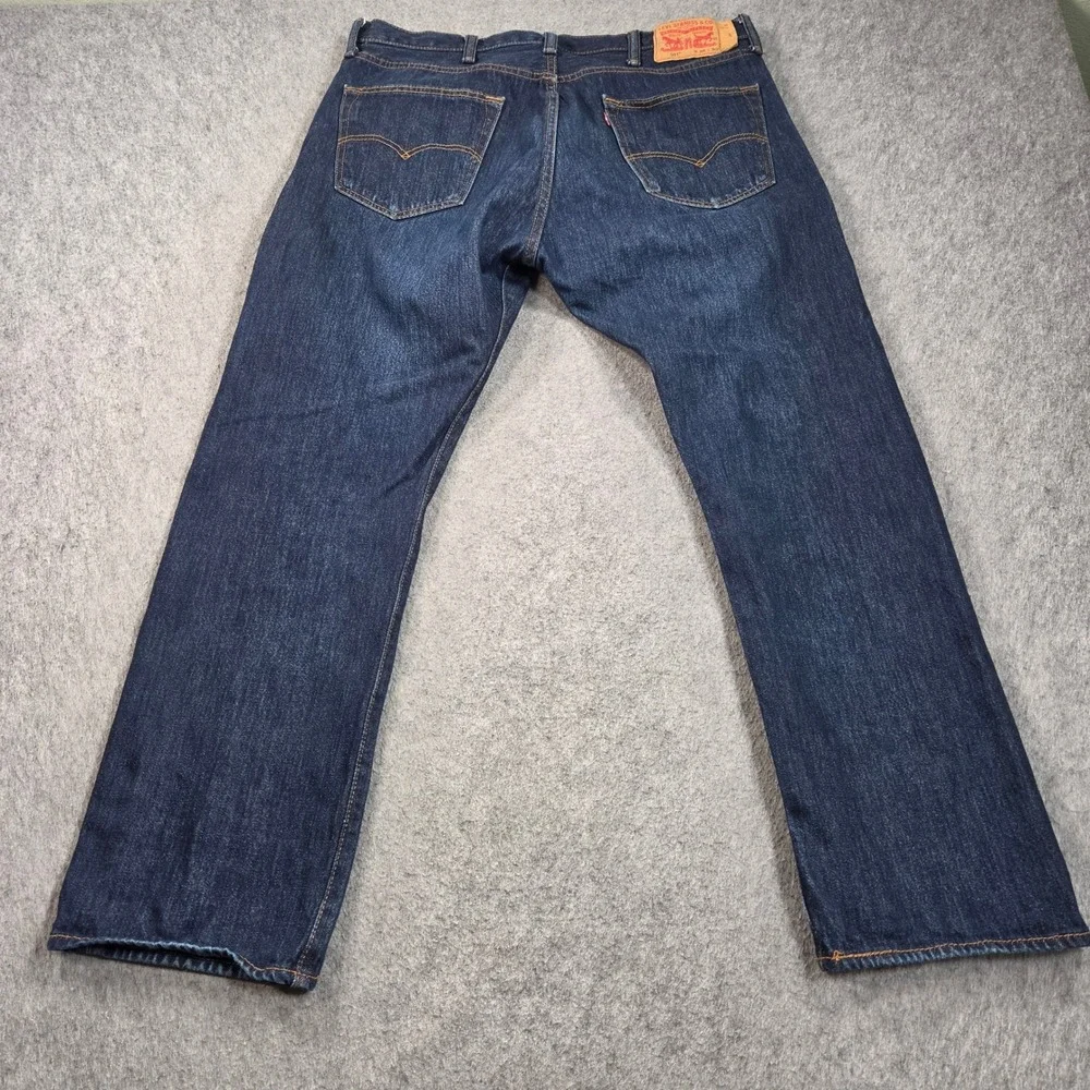 Levis 501 Original Fit Jeans Mens 37x29 (tag 38x30) Blue Straight Leg Button Fly